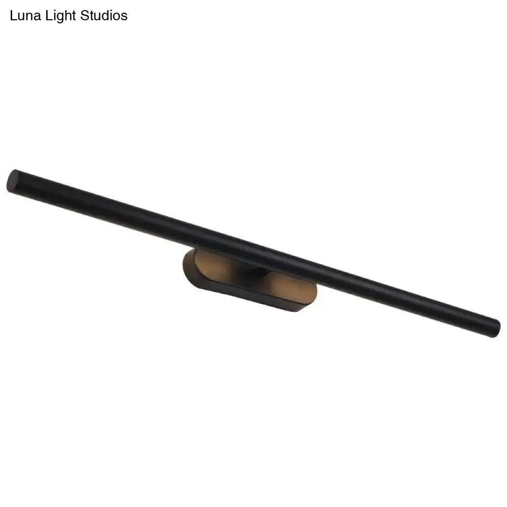 Modern black & white led wall vanity light for the bathroom