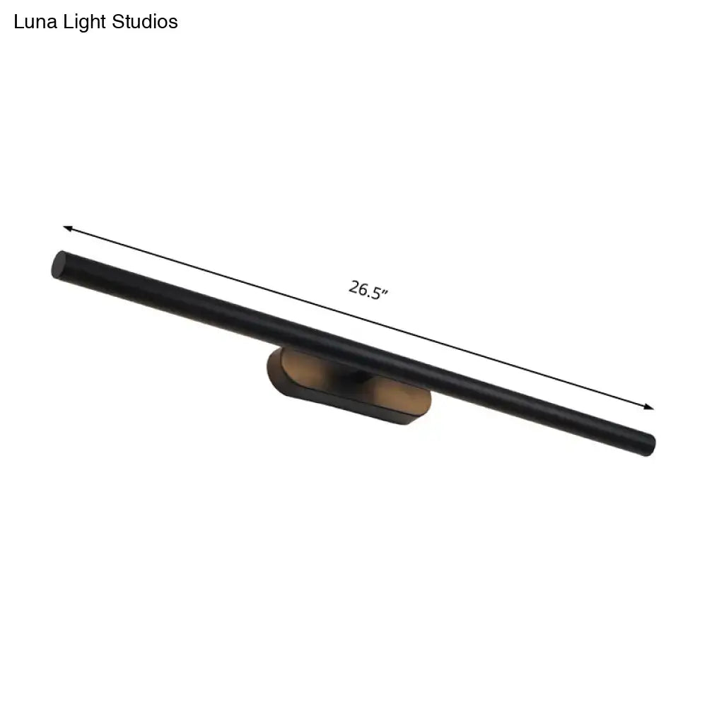 Modern black & white led wall vanity light for the bathroom