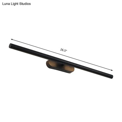 Modern black & white led wall vanity light for the bathroom