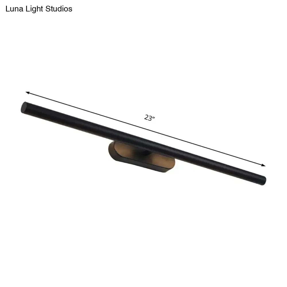 Modern black & white led wall vanity light for the bathroom