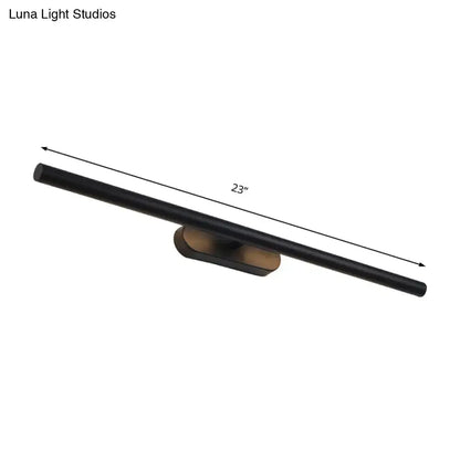 Modern black & white led wall vanity light for the bathroom