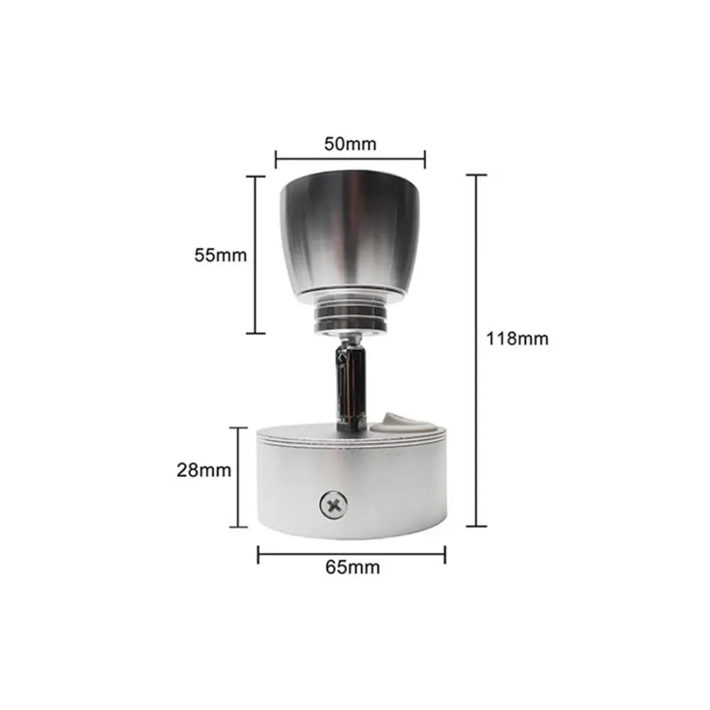 Modern black & white led wash reading wall lamp bedroom motion sensor