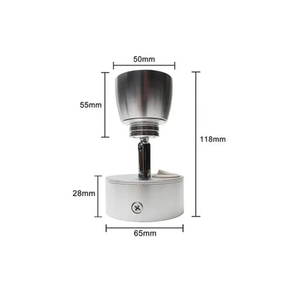 Modern black & white led wash reading wall lamp bedroom motion sensor