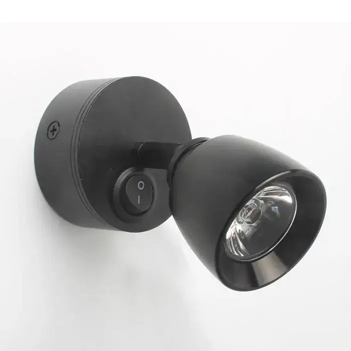 Modern black & white led wash reading wall lamp bedroom motion sensor
