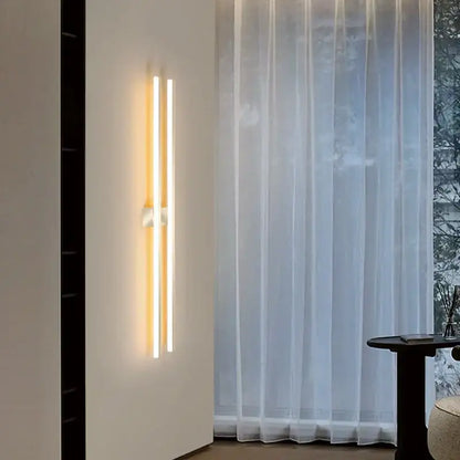 Modern black & white linear led ceiling light for living room