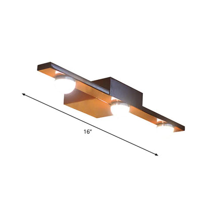 Modern black & white linear wall lighting bathroom vanity light