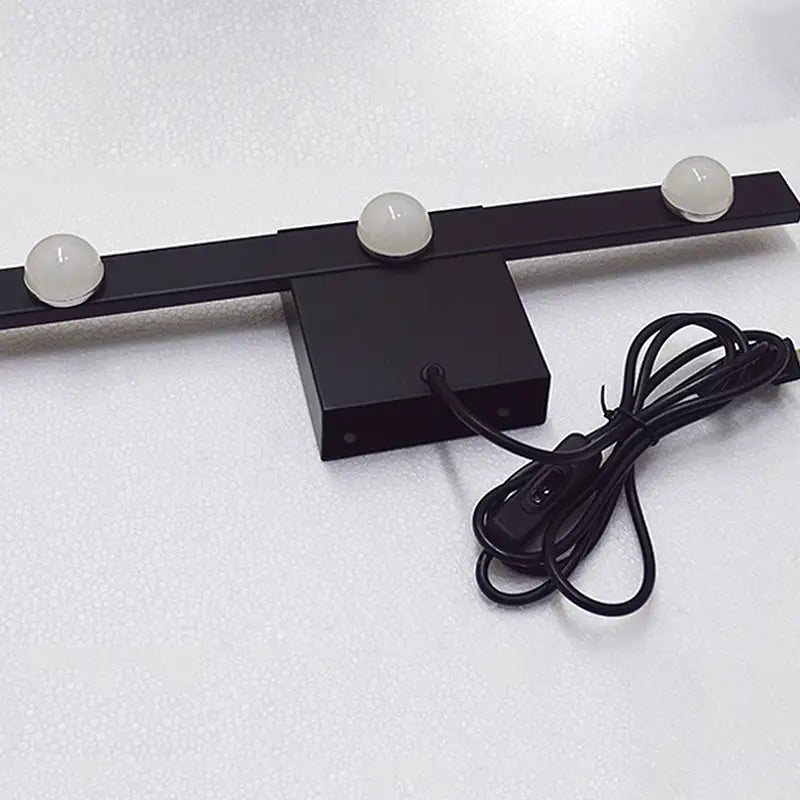 Modern black & white linear wall lighting bathroom vanity light