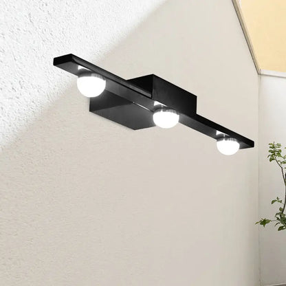 Modern black & white linear wall lighting bathroom vanity light
