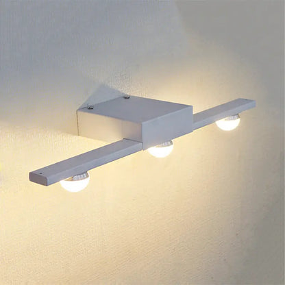 Modern black & white linear wall lighting bathroom vanity light