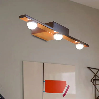 Modern black & white linear wall lighting bathroom vanity light