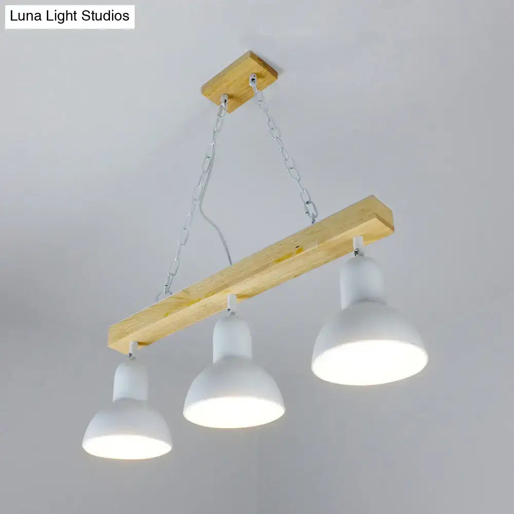 Modern black white metal industrial pendant light for kitchen dining