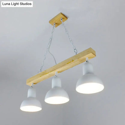 Modern black white metal industrial pendant light for kitchen dining