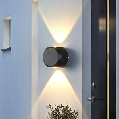 Modern black & white mini cube wall lamp living room sconce