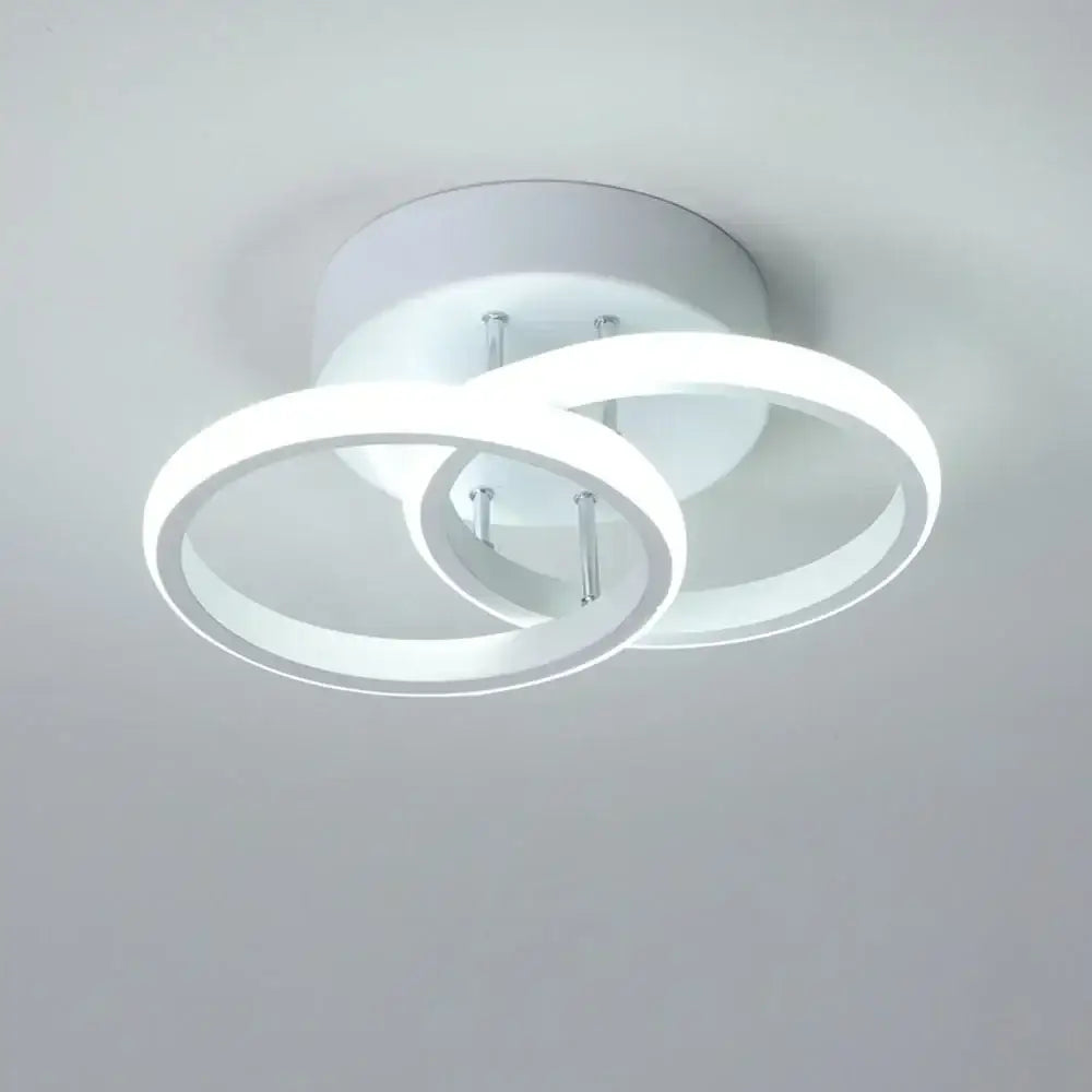 Modern black & white minimalist led ceiling light living room