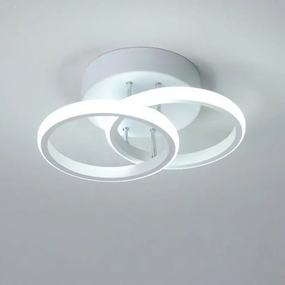 Modern black & white minimalist led ceiling light living room