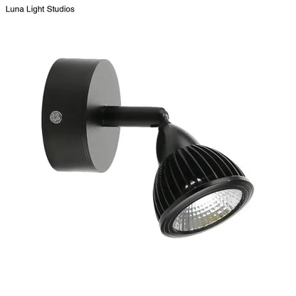 Modern black & white rotatable wall light – bedroom led spotlight