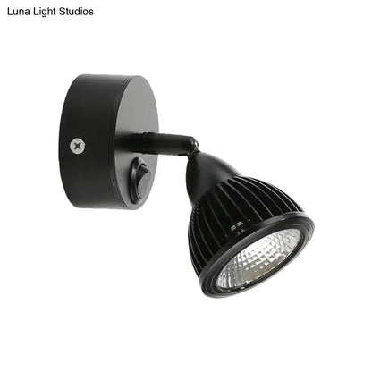 Modern black & white rotatable wall light – bedroom led spotlight