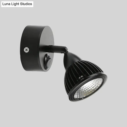 Modern black & white rotatable wall light – bedroom led spotlight