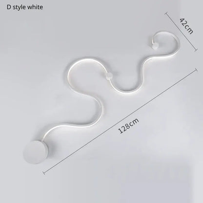 Modern black & white sculptural wall lamps for bedroom decor