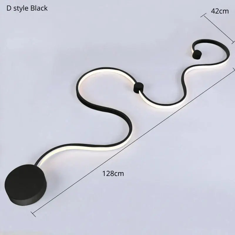 Modern black & white sculptural wall lamps for bedroom decor