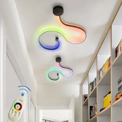 Modern black & white sculptural wall lamps for bedroom decor
