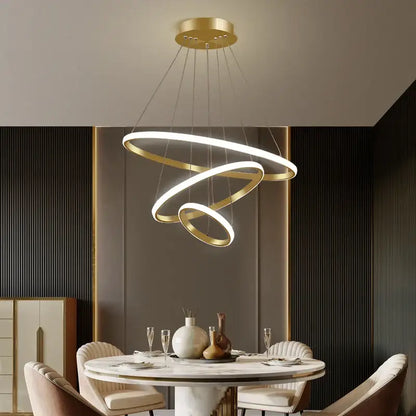 Modern black & white spiral led pendant chandelier for living room