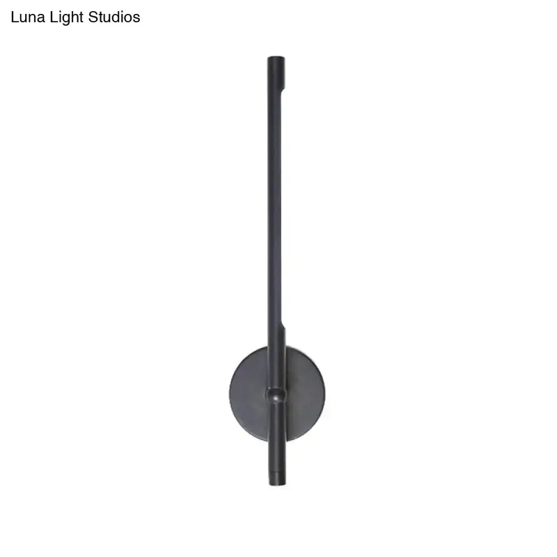 Modern black & white tubular led sconce – bedroom direct wired light