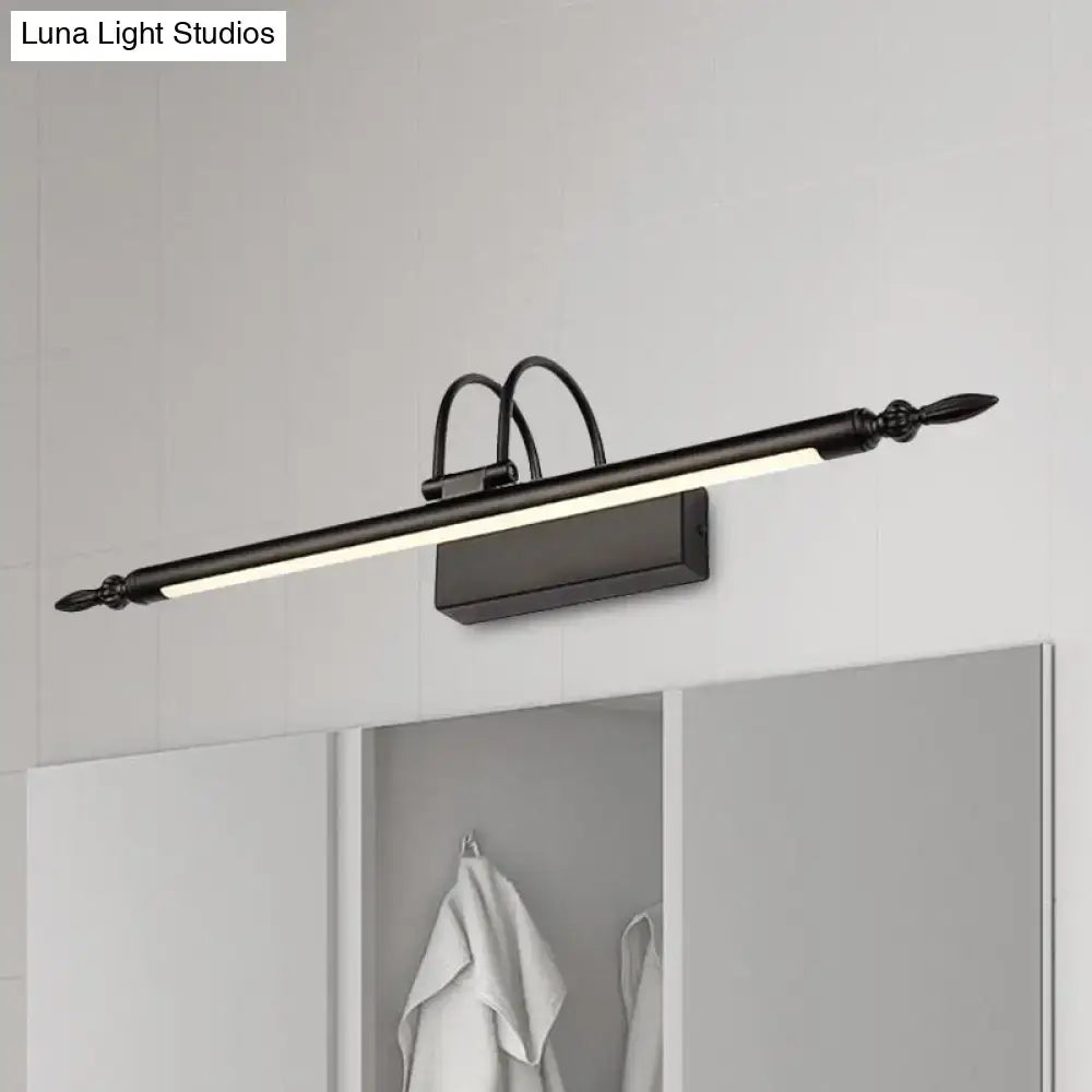 Modern black & white warm light led vanity lighting bathroom bar