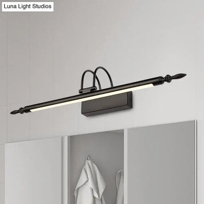 Modern black & white warm light led vanity lighting bathroom bar