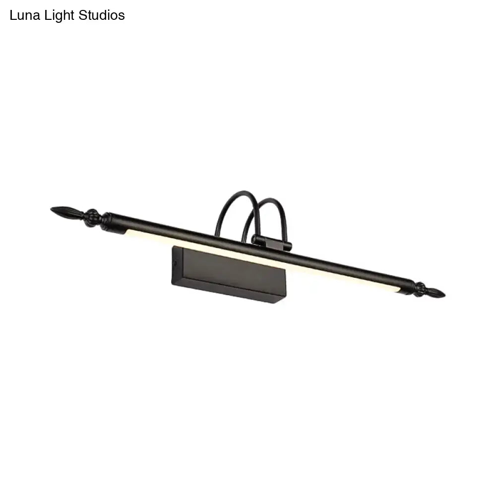 Modern black & white warm light led vanity lighting bathroom bar