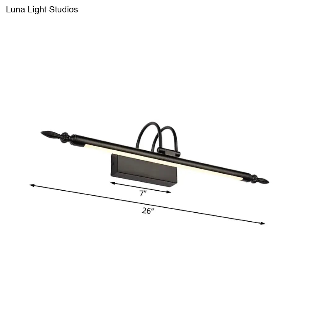 Modern black & white warm light led vanity lighting bathroom bar