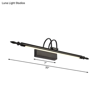 Modern black & white warm light led vanity lighting bathroom bar