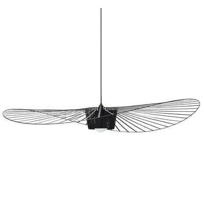 Modern black wing designer pendant ceiling chandelier living room