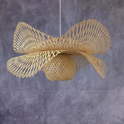 Modern black woven metal pendant light kitchen butterfly design