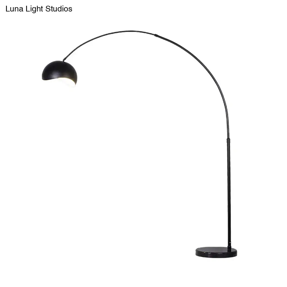 Modern black & yellow fishing rod floor lamp living room light