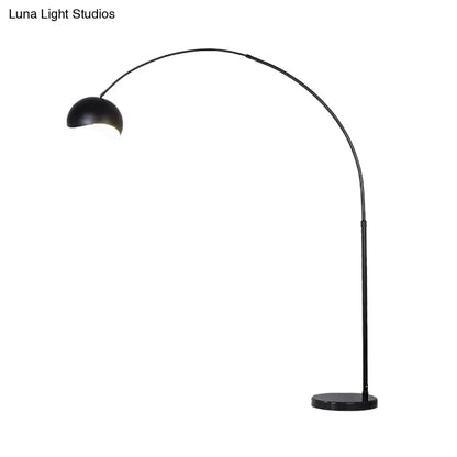 Modern black & yellow fishing rod floor lamp living room light