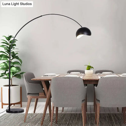 Modern black & yellow fishing rod floor lamp living room light
