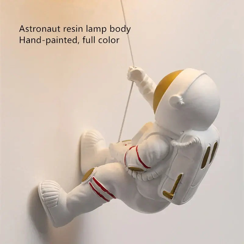 Modern blue astronaut moon wall lamp bedroom globe light