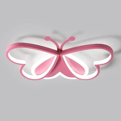Modern blue butterfly ceiling light for bedroom