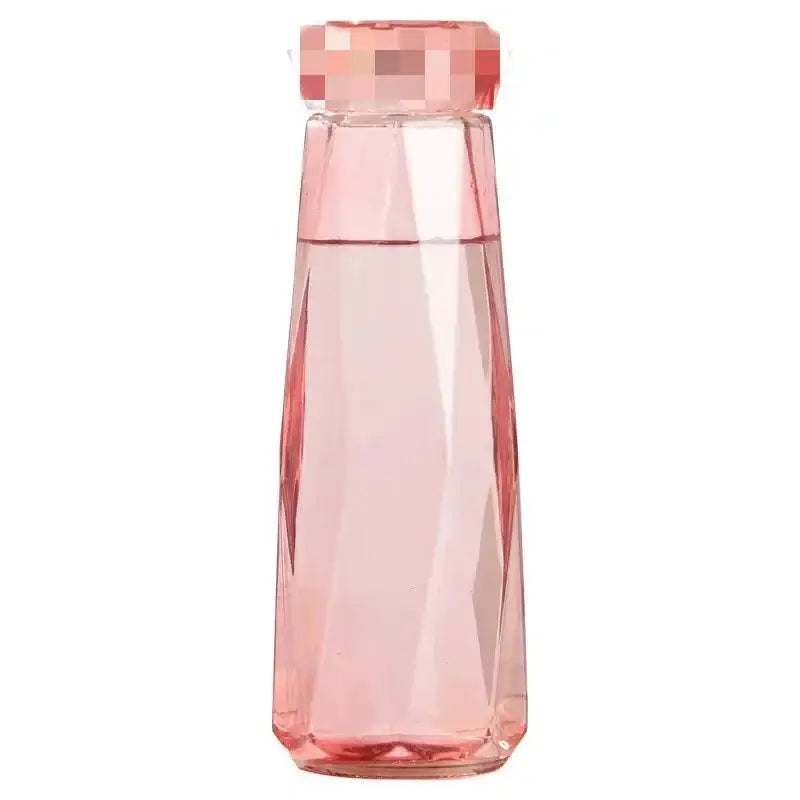 Modern blue diamond water bottle for kitchen and sport travel