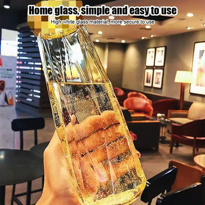 Modern blue diamond water bottle for kitchen and sport travel