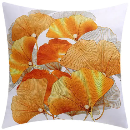 Modern blue floral cushion cover set living room decor