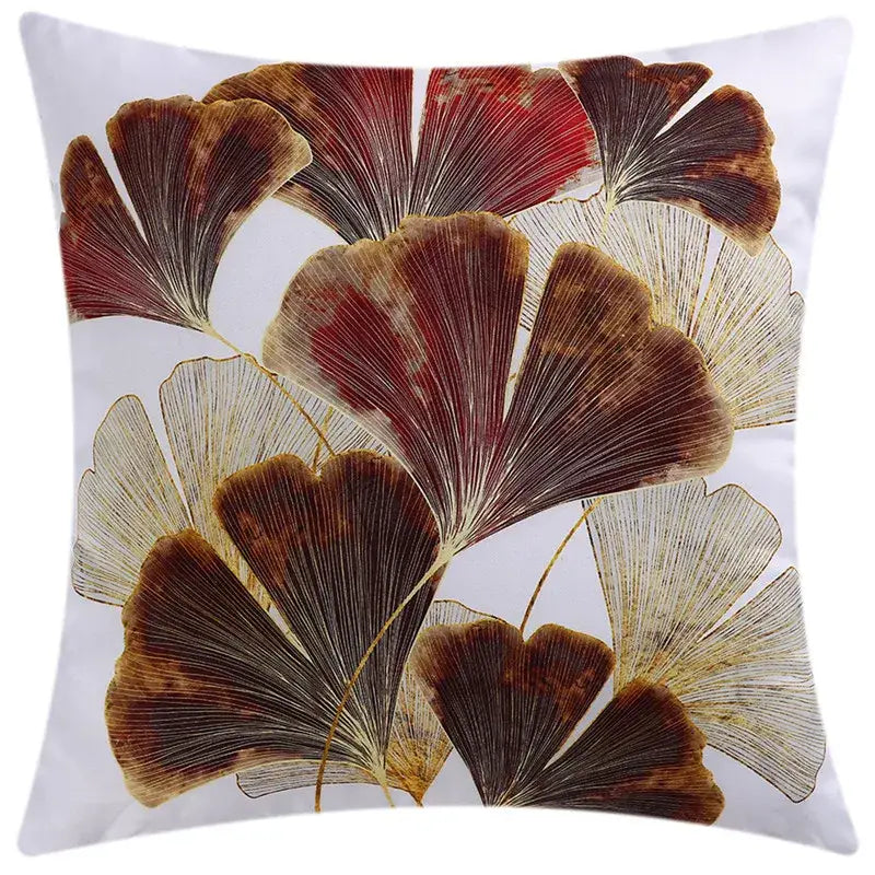 Modern blue floral cushion cover set living room decor
