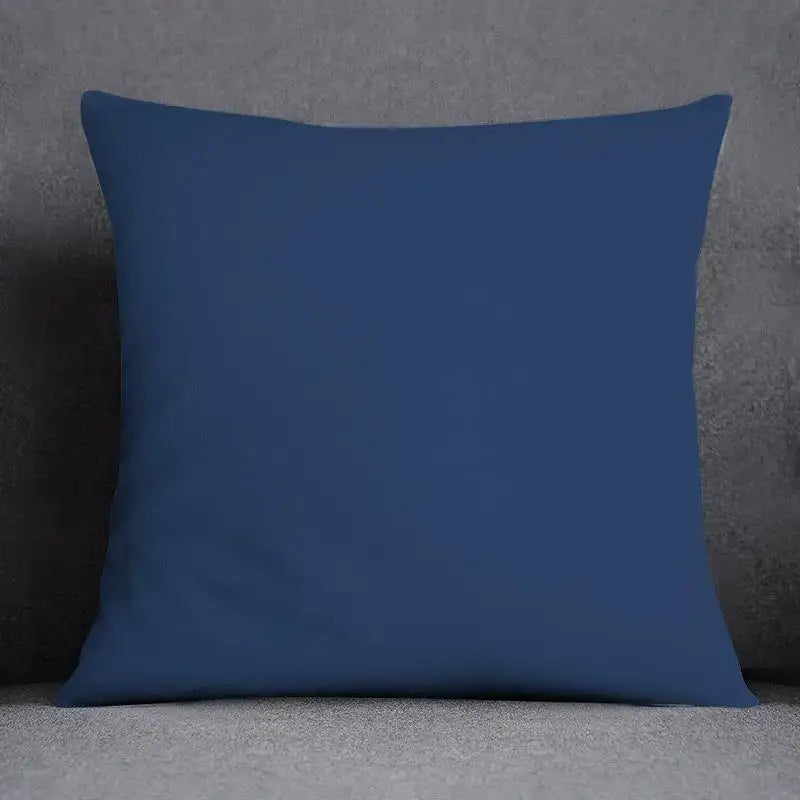 Modern blue geometric floral design pillowcase living room cushion