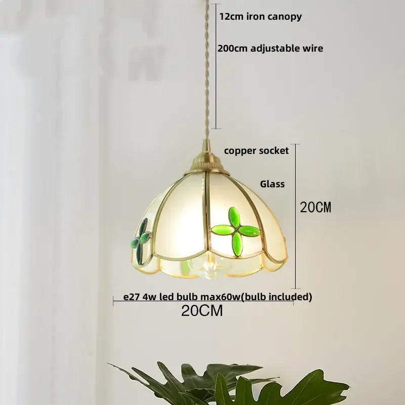 Modern blue & gold butterfly glass led pendant light kitchen fixture