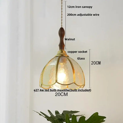 Modern blue & gold butterfly glass led pendant light kitchen fixture