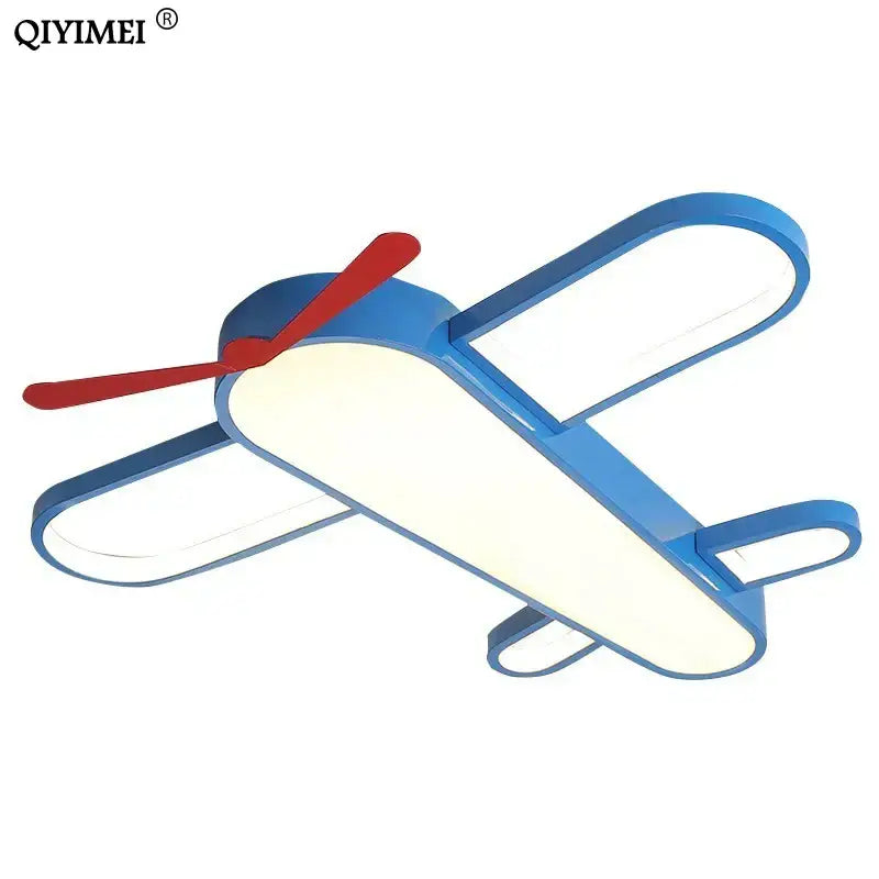 Modern blue & red airplane led lighting fixture bedroom chandelier