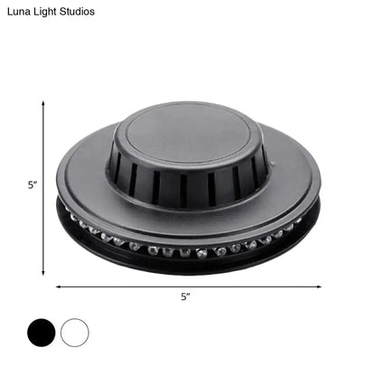 Modern blue ufo karaoke bar wall light black & white led bedroom