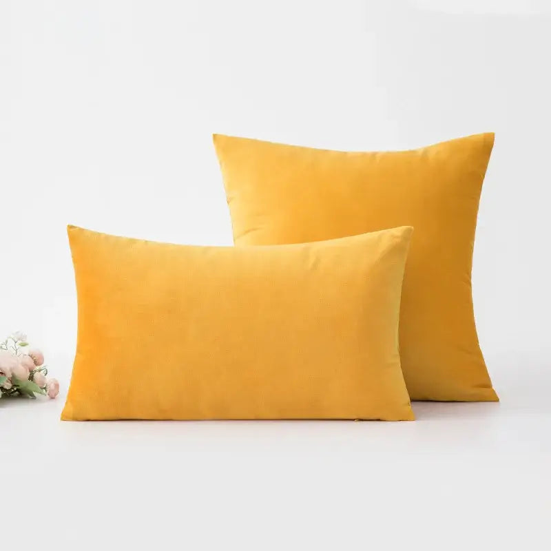 Modern boho golden yellow geometric cushion cover living room tassel
