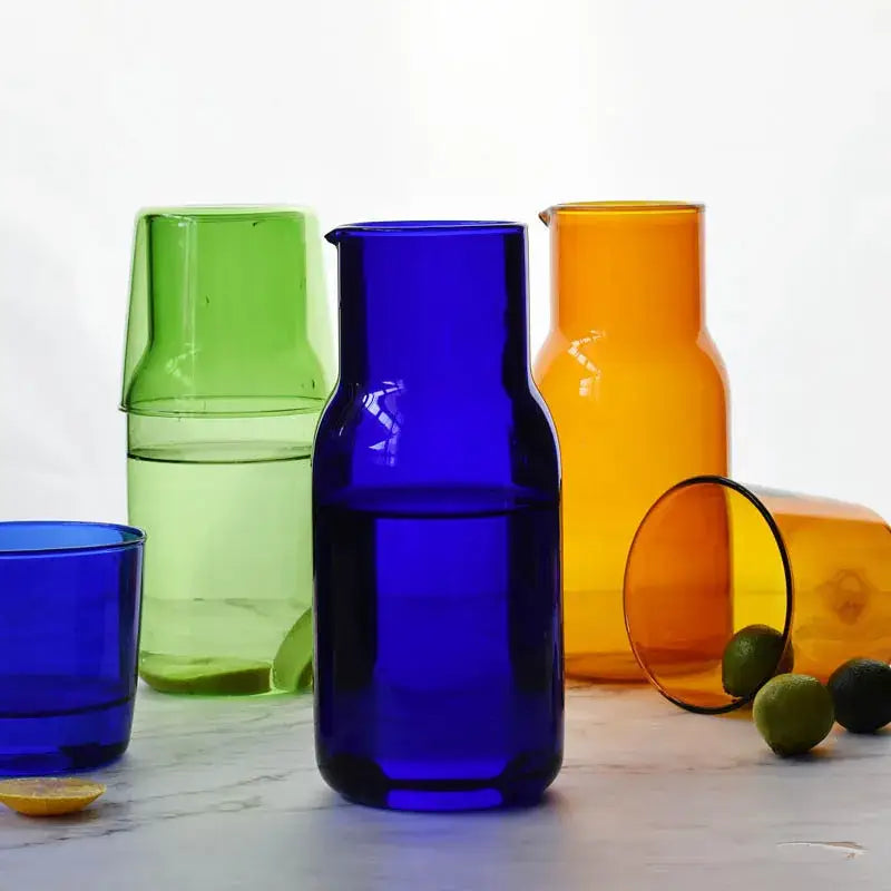 Modern borosilicate glass tea pot kitchen fruit infuser pitcher